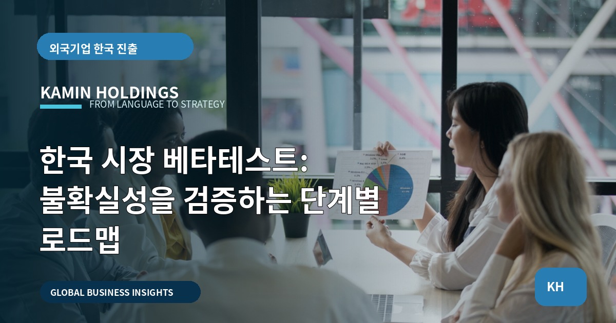 한국 시장 베타테스트: 불확실성을 검증하는 단계별 로드맵