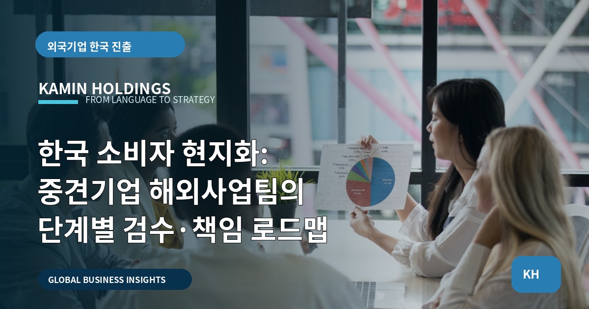 한국 소비자 현지화: 중견기업 해외사업팀의 단계별 검수·책임 로드맵