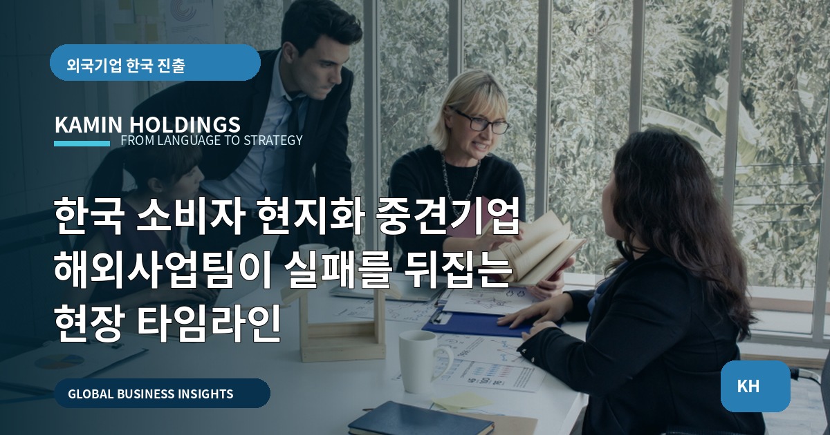 한국 소비자 현지화 중견기업 해외사업팀이 실패를 뒤집는 현장 타임라인