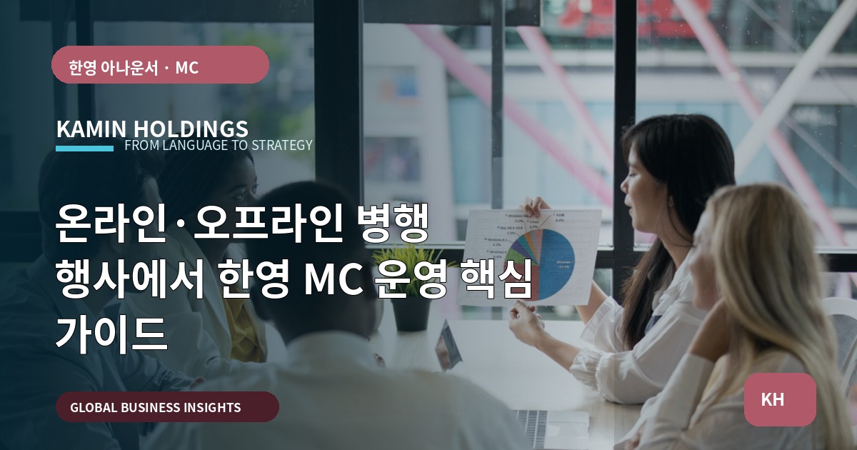 온라인·오프라인 병행 행사에서 한영 MC 운영 핵심 가이드