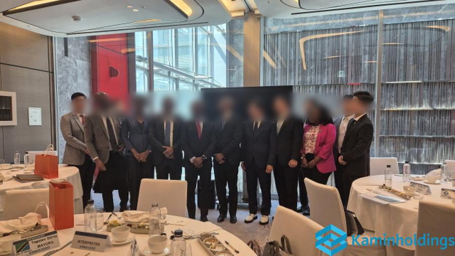 공장 방문 통역 중견기업 해외사업팀 카민홀딩스 실제 업무 사진