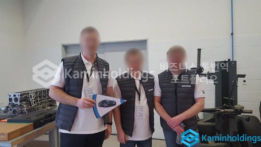 전시회 VIP 투어 중견기업 해외사업팀 카민홀딩스 실제 업무 사진